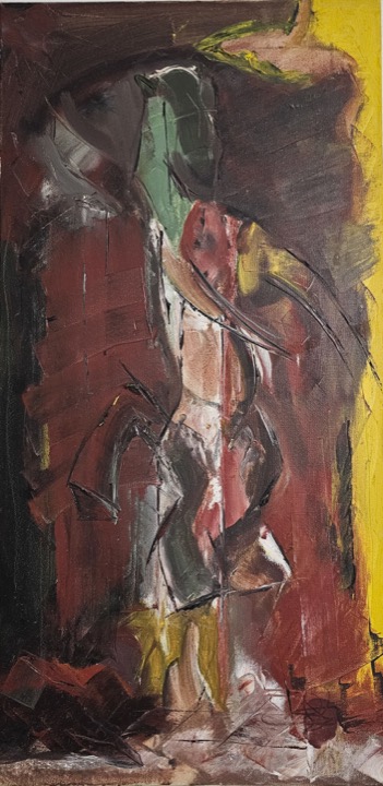 Painting — Danse à Troie (1999), by Seraf Dos Santos