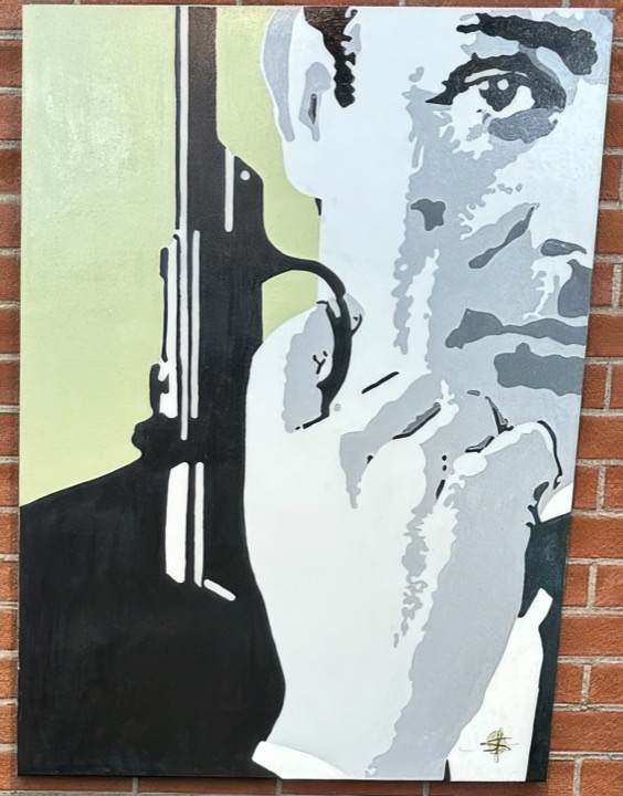 Painting — James Bond (Sean Connery) (2005), by Seraf Dos Santos